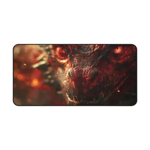 Mystical Dragon Desk Mat - Large Mouse Pad for Gamers & Dungeons & Dragons Enthusiasts - Premium Neoprene, Non-Slip Base, Reinforced Edges - Ideal Gift for Medieval Fantasy Lovers rectangle large game mouse pad glorious mousepad