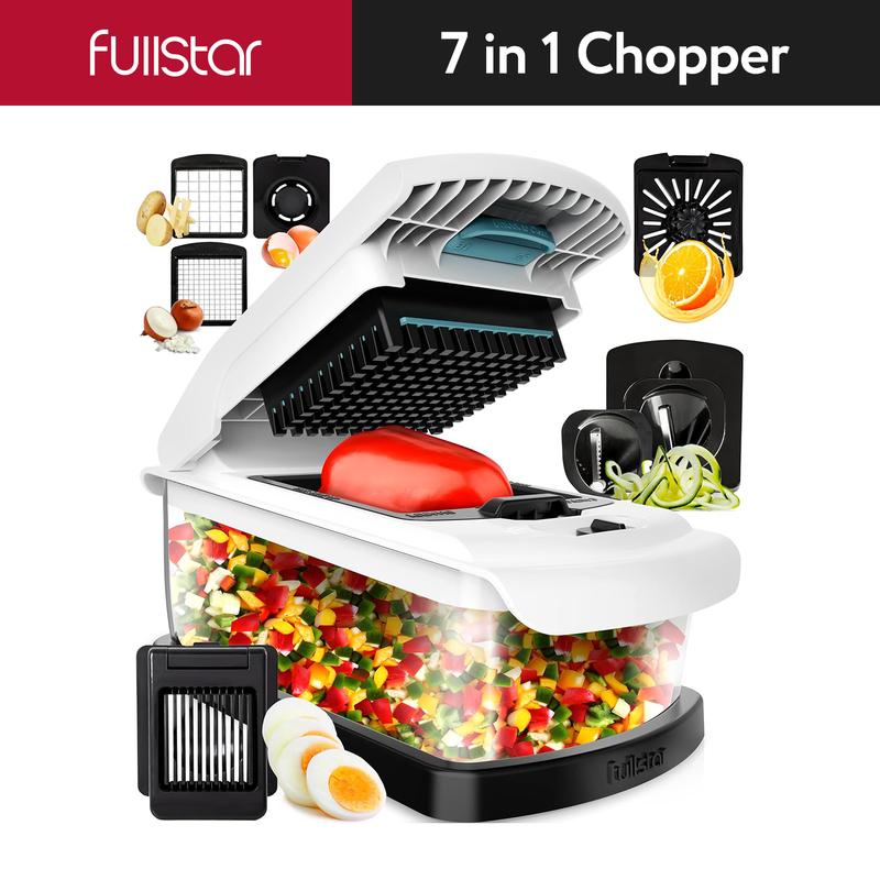 Fullstar Vegetable Chopper & Slicer | Stainless Steel Blade, Onion Dicer, Food Prep Kitchen Gadgets | Perfect for Quick Meal Prep | Perfect Gift!
