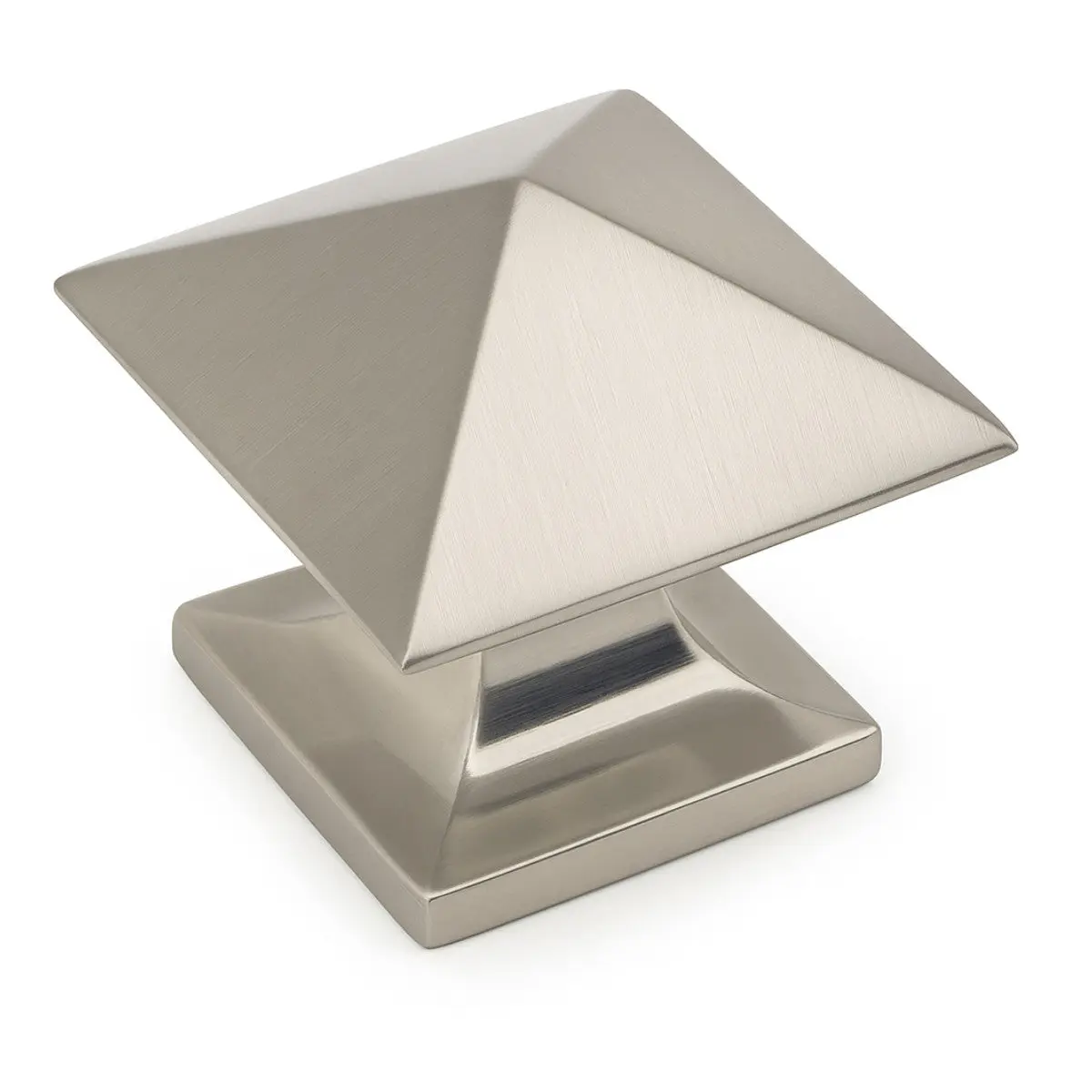 Cosmas 10555SN Satin Nickel Square Craftsman Cabinet Knob