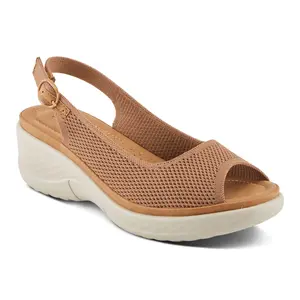 Flexus by Spring Step Slingback Wedge Sandals -Mayberry