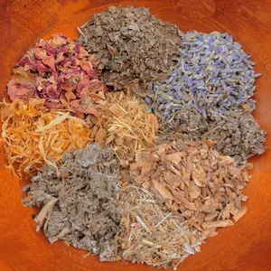 7+ Organic Womens Postpartum Yoni Steam/Soak/Sitz Herbal Blend w/ Katrafay + Red Raspberry + Witch Hazel + Yarrow + Roses