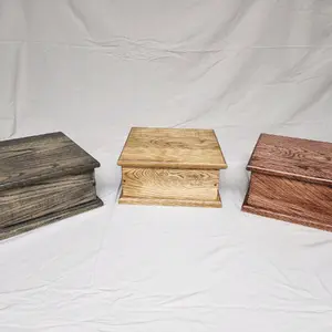 Wooden lock box.