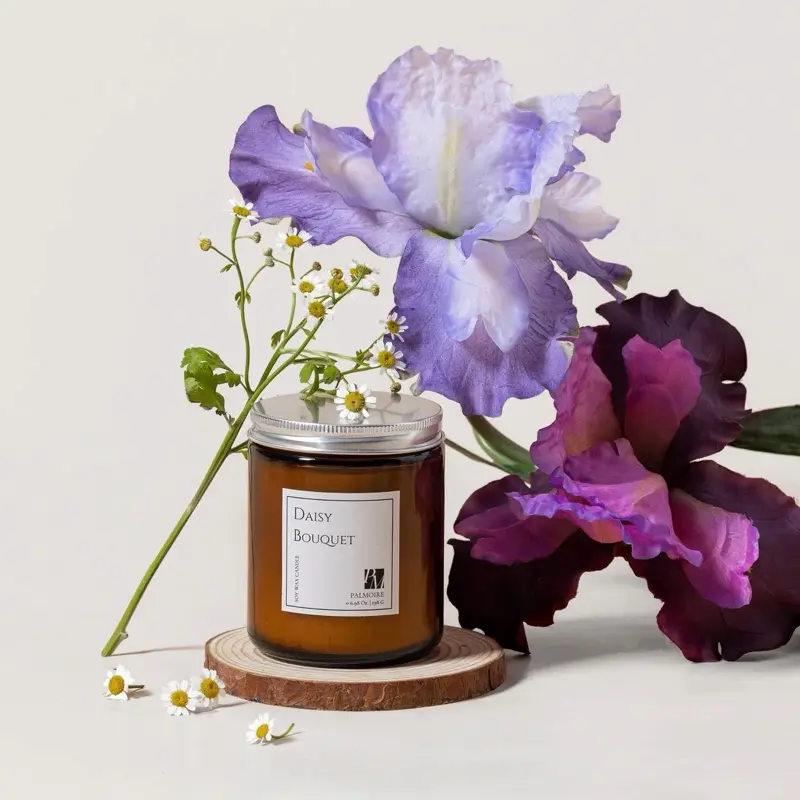 Daisy Bouquet Soy Wax Candle - Aromatic Fragrance