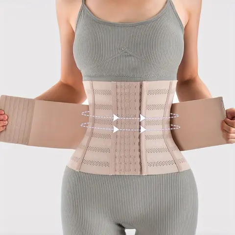 Women's Sports Waist Trainer Belt, Dual Layer Buckle Waist Trimmer, Tight Vest Waist Training Belt, Abdominal Control Shaper, Fitness Waist Trainer, Workout Waist Cincher