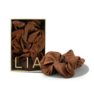 100% Real Silk Scrunchie - Large - No Crease and Gentle