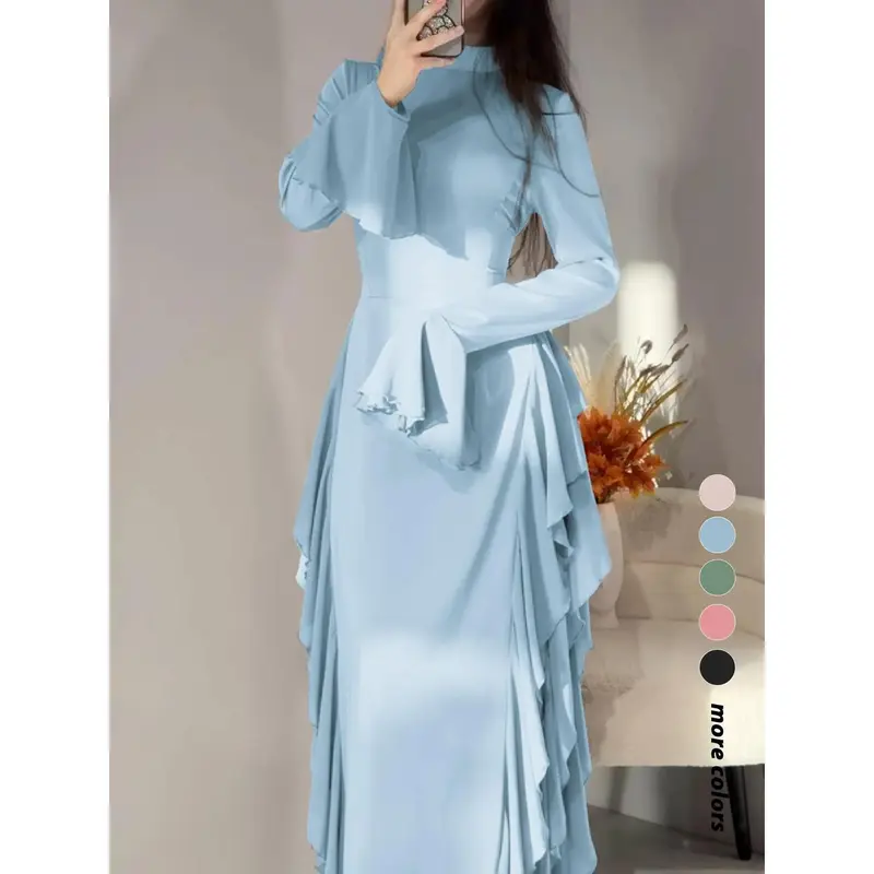 Long sleeve fit and flare dress - TikTok Shop Long sleeve fit and flare dress - TikTok Shop