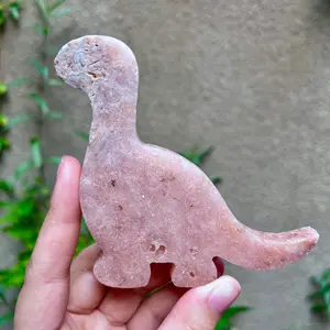 Large Pink Amethyst Dinosaur Crystal