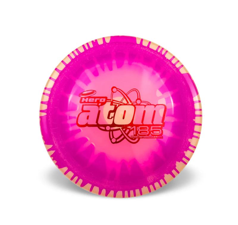 Hero Disc SuperAtom 185 Ice Dye Dog Disc – Lightweight Micro Dog Frisbee | Firm Plastic