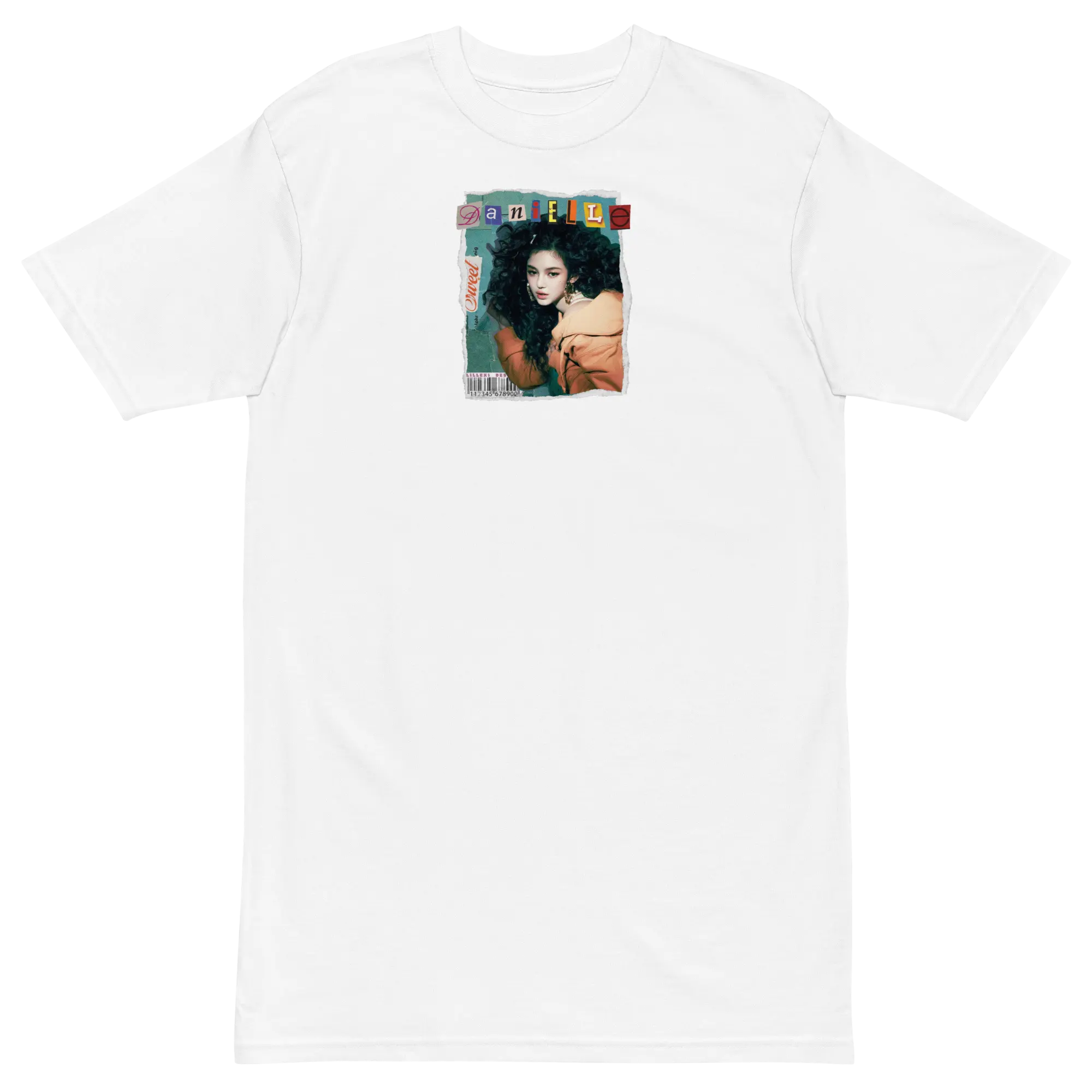 NewJeans (Danielle) How Sweet Member Collage Cut Out Ador K-POP Unisex 100% Premium White T-Shirt Limited Edition Classic Collar Cotton