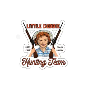Little Debbie Hunting Team, Hunt Hard Snack Harder - Kiss-Cut Stickers