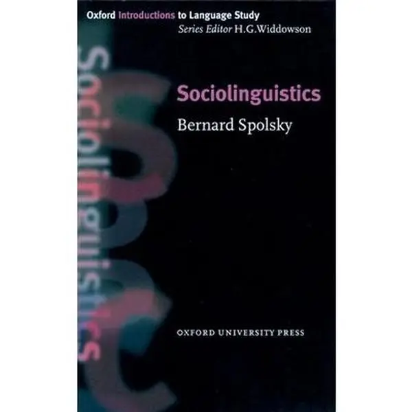 Used Sociolinguistics Softcover Book by Bernard Spolsky - Comprehensive Introduction, Explores Sociolinguistics, Language Study, English, Gender Studies, History Resource for Students, 0.92 lb, Linked To History, Politics, Gender Studies