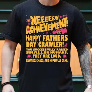 Dungeon Crawler Carl Fathers Day Shirt, Dad Achievement Tee, DCC Fan Shirts, Funny LitRPG Dad Gift