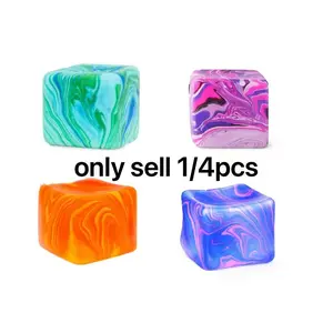 Anxiety Squishies, Fidget Cube Stress Relief, Mini Squishy Stress Cube, Ice Squishy Cube Sugar Balls, Sensory Toys for Kids with Autism, for Classroom Prize, Novel Design Colorful, Kawaii Squishies, Anxiety Relief Products