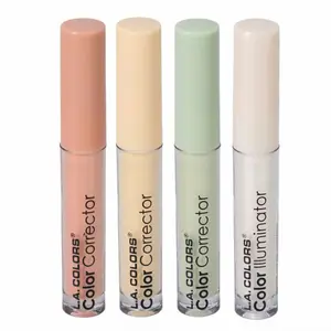 4-Pc Color Corrector Cosmetic Set with Illuminator & Brightener for Flawless Makeup