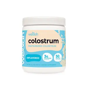 Wellah Colostrum | Gut Health Supplement | 3G Of Pasteurized Colostrum Per Serving |  50 Servings