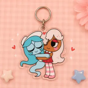 Ghost Cookie Connie Ginger Keychain - Dandy's World Keychain Acrylic Charm | Unique Keychain Designs | Perfect for Backpacks, Keys and Gifts | High Quality and Customer Favorite Items