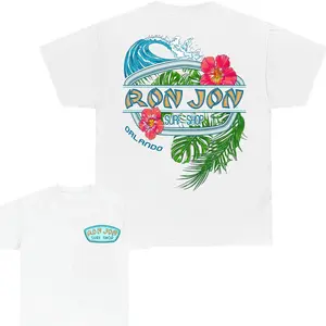 Ron Jon SurfShop summer beach T-Shirt for men and women, Retro Surf Graphic Tee, Unisex Beach Style Shirt, Vintage Surfing Apparel, Casual Summer Streetwear, Top Menswear & Womenswear