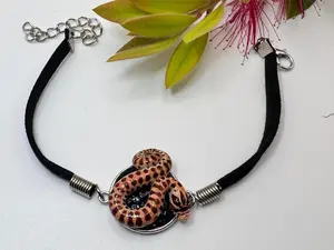 Western Hognose Snake Leather-style Bracelet