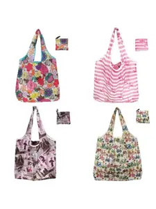 Reusable Eco-Friendly Shopping Bag, Portable Foldable Storage Bag, Ideal for Mall Shopping, Travel, Party Organization