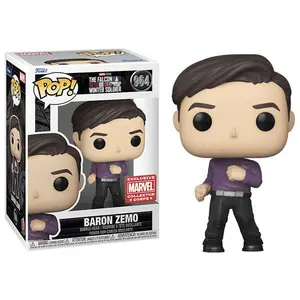 Funko Pop! Baron Zemo Dancing, The Falcon and the Winter Soldier 964 - Marvel Collector Corps Exclusive Vinyl Figure in PopShield Protector