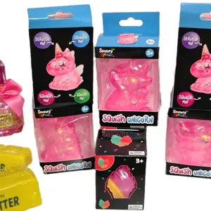 Pink Unicorn Maltose Squishy Toy, Soft Stress Relief Fidget Toy for Adults & Children, Sensory Anxiety Relief Tool