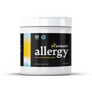Embark Allergy - Relief for Itchy Skin, Healthy Fur & Coat Care for Dogs - Vet-Backed, Omega & Turmeric Soft Chews Daily Canine Wellness Canine Nutritional Supplement