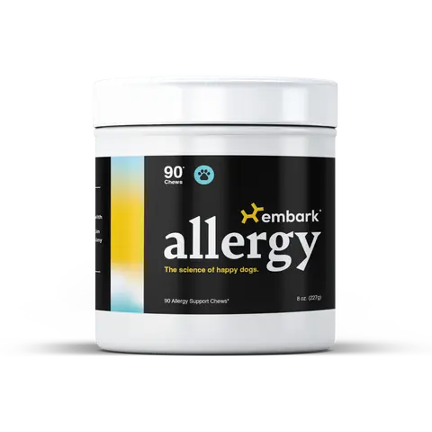 Embark Allergy - Relief for Itchy Skin, Healthy Fur & Coat Care for Dogs - Vet-Backed, Omega & Turmeric Soft Chews Daily Canine Wellness Canine Nutritional Supplement