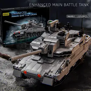 2252+pcs Advanced European Main Battle Tank Building Set, Hobbyist Collection Military Vehicle Model, Home Decor Ornament, Gift and DIY Choice, Group Building Fun
