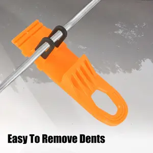 Car Dent Puller With 2 Pcs Glue Pulling Tabs Paintless Dents Removal Tool Manual Expander Bodywork Repair Kit Orange Color