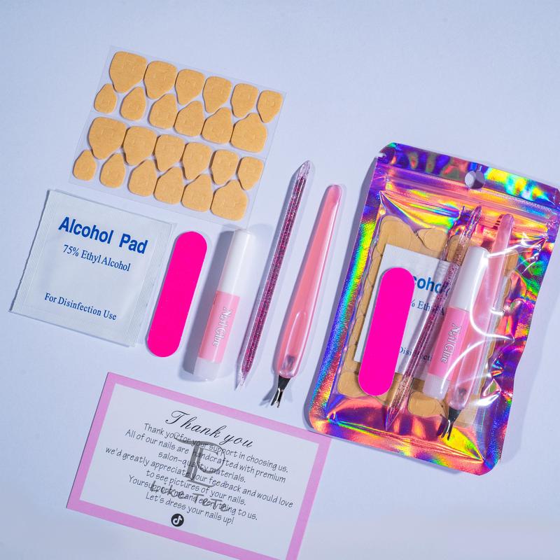 LikeTeTe  Sparkling Rhinestone salon Nails – French Tips with Chunky Crystals | Festival & Party Nail Set” Reusable Handmade Iridescent Glitter