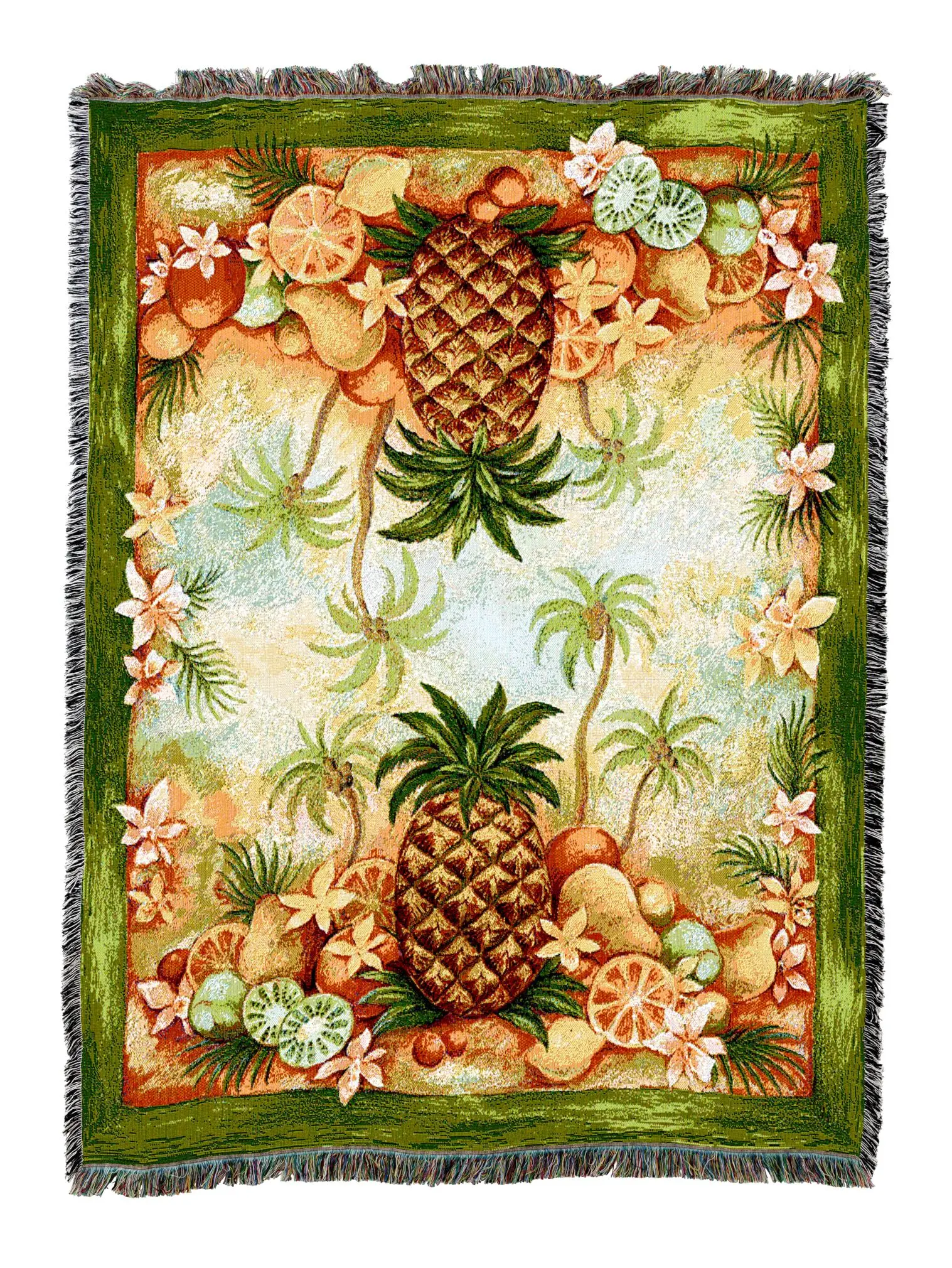 Pineapples And Fruit Blanket