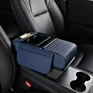 Universal Car Armrest Storage Bag, Multi-Functional Central Elbow Pad, Car Napkin Holder, Five-In-One Car Organizer, Car Armrest Box, Car Storage Organizers