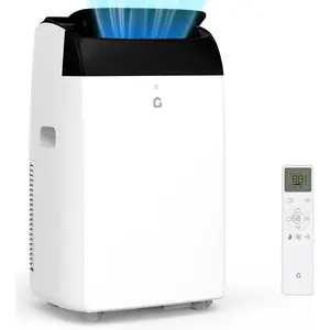 12000 BTU Portable Air Conditioner 3-in-1 AC Unit with Cooling Dehumidifier Fan Cools Up to 550 Sq ft Remote Control & LED Display Room Portable AC