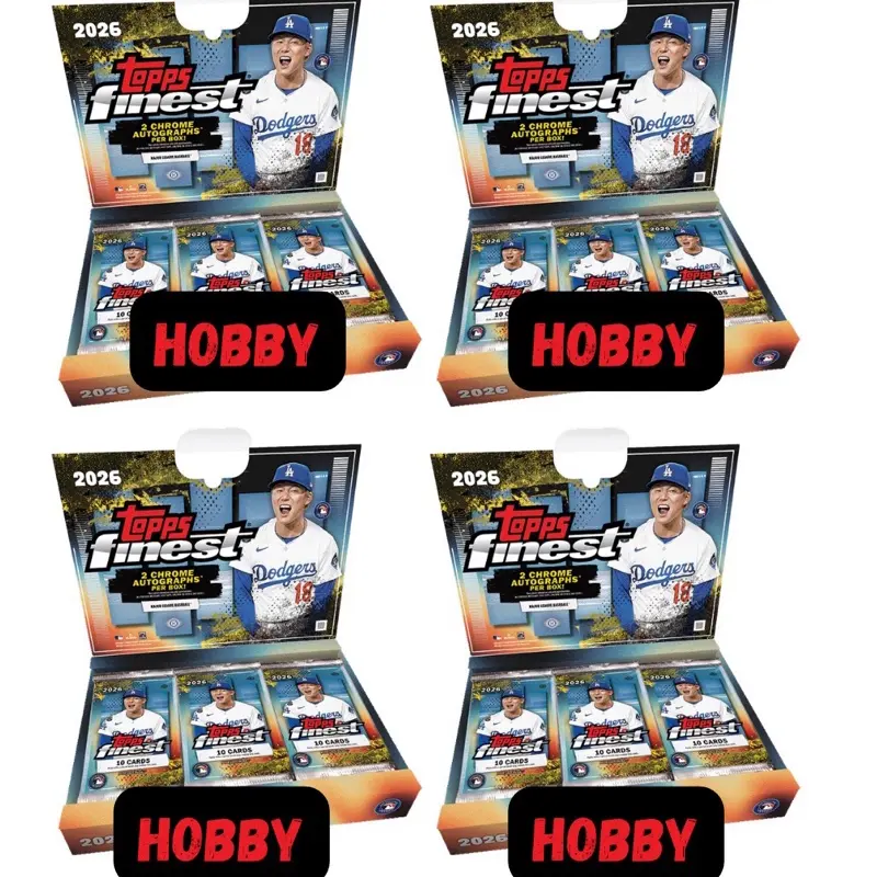 (4) BOX 2026 TOPPS FINEST HOBBY BASEBALL HALF CASE PICK YOUR TEAM BREAK