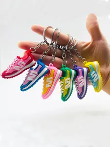 Cute Sneaker Design Keychain, Casual Silicone Mini Shoe Bag Charms, Ideal Gift for Sports Enthusiasts and Everyday Use