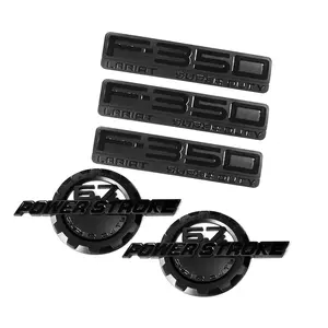 2011–2016 Ford F-350 Super Duty Lariat 6.7L Powerstroke Pickup Emblem Badge Set, 5-Pack Replacement Exterior Upgrade