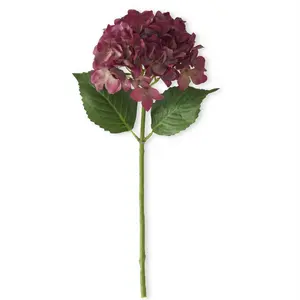 Purple & Green Real Touch Hydrangea Spray 20" - Artificial Flower