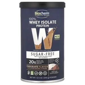 Biochem 100% Whey Isolate Protein, Sugar Free, Chocolate, 12.5 oz (355 g)