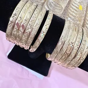 Indian Gold Plated 12pc bangle set.
