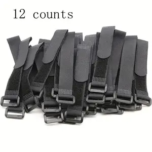 Reusable Cable Tie, Durable Heavy Duty Fastening Tie for Home Office, Multipurpose Adjustable Tie for Cable Clothes Yoga Mat