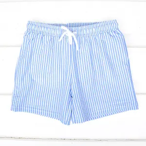 Santorini Blue Stripe Swim Trunks - Boys Swimwear