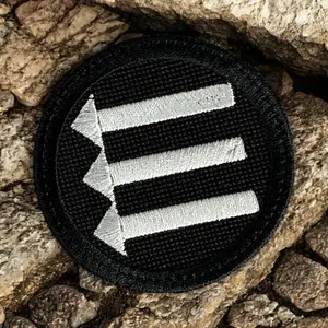 Iron Front 3 Arrows Embroidered Patch, 2.5", Iron On, Sew On, or Hook backing