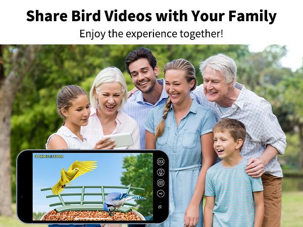 4G LTE Cellular Camera with Bird Feed, 1 Year Trial AI Identify HD Bird Watching Camera, 4 DIY Add-ons, Bird House with Solar Panel for Outdoor, 7800mAh Battery, Suitable for Bird Lover（4G DATA REFILL Required）