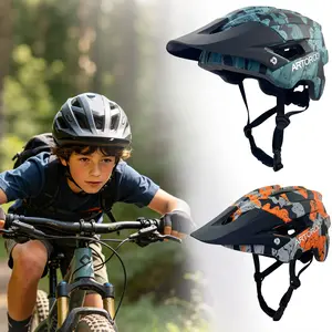 Artoroo Youth Mountain Bike Helmet, Adjustable M Size (52-57cm), Ultra-Light Durable Protective Bicycle Helmet for Boys and Girls, Safety Gear for Teenager, Helmet Visor
