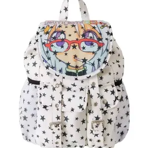 Illustration star backpack schoolbag