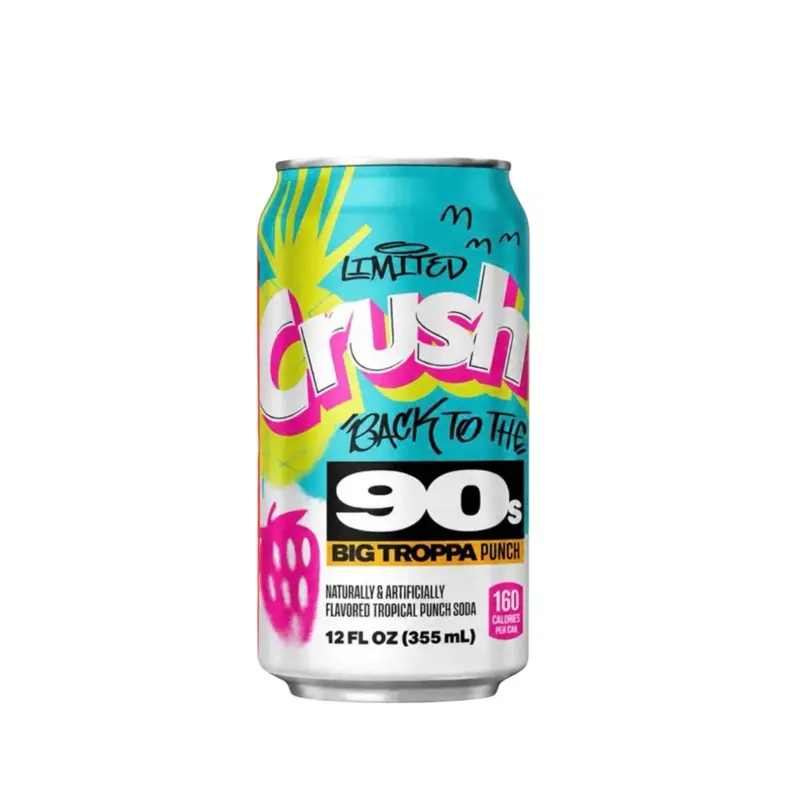 Limited Time Crush Back to the 90s Big Troppa Punch Strawberry, Orange, & Pineapple- 1 Can