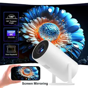 XBJ Mini Portable Projector with WiFi, BT5.2, 1080P Support, Manual Keystone Correction, 180° Rotation, Ideal for Outdoor/Bedroom Audio Viewing, Christmas Gift