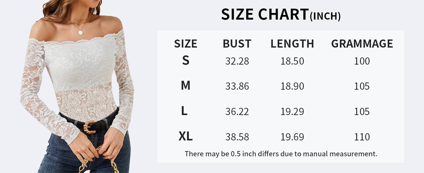 Women's Off Shoulder Floral Lace Tops Sexy Slim Long Sleeve Blouse Shirts See Through Going Out Tops