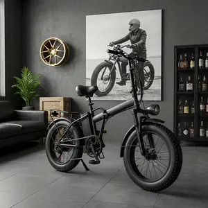 bicycle Electric Folding Bicycle 1500W Peak Power 35km/h 48V 15Ah Battery 45-65km Range 2-Person Seat LED Lighting 20-Inch Tires Full Suspension  bike  brakes