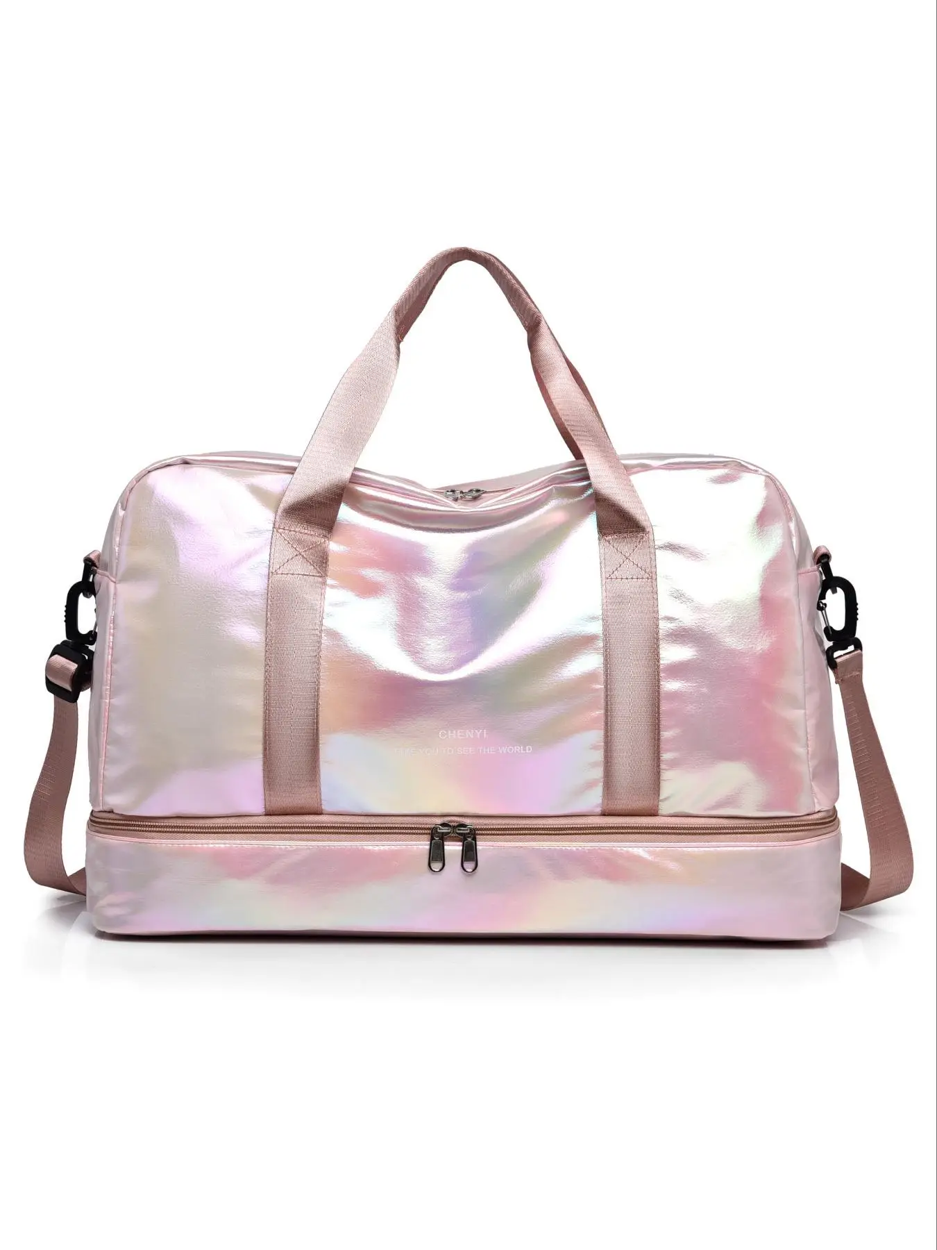 Minimalist Casual Plain Travel Bag, Summer Large Capacity Short-distance Business Trip Travel Bag, Weekend Overnight Bag with Adjustable Strap For Gym